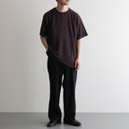NORMANDY LINEN T-SHIRT #DARK BROWN [BN-25SM-066]