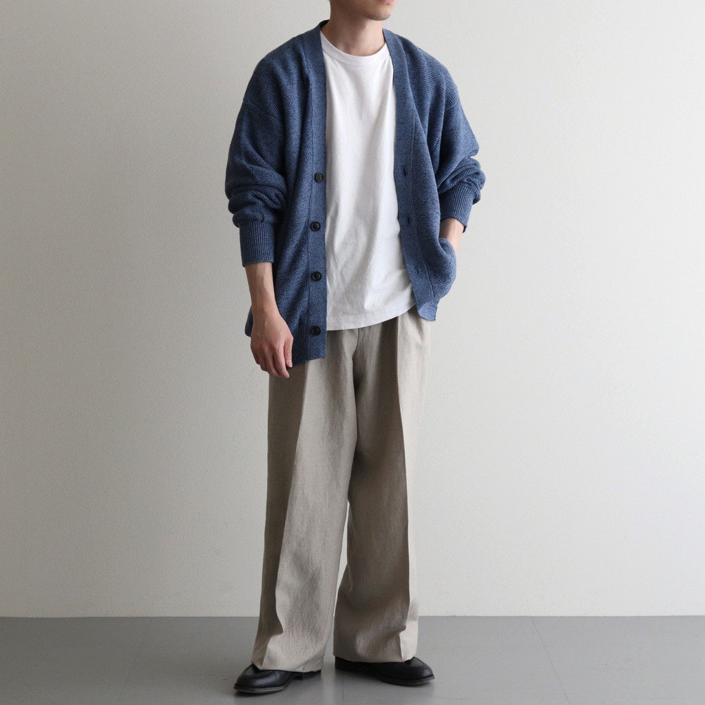 W/Li 2tuck Wide Tapered Trousers #BEIGE [NEP-SS2503M]