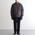 HIGH-COUNT SILK MITTEN PUFF JACKET #WHISKY [252OJ-JK13]