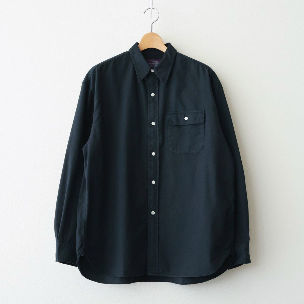 Garment Dyed Field Twill Shirt #Black [N26SG034]