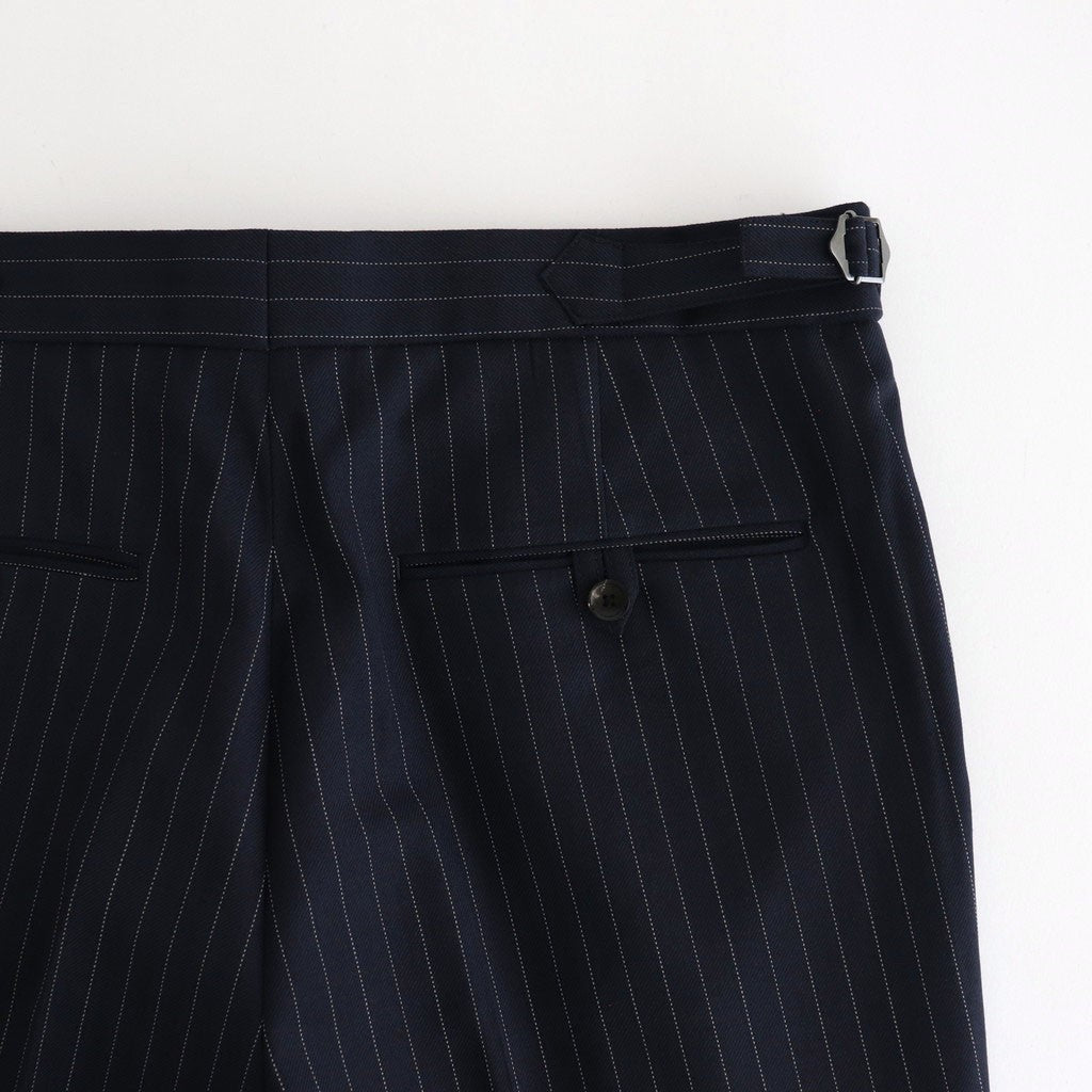 REGULAR STRAIGHT TROUSERS #NAVY STRIPE [M25C07PT02C]