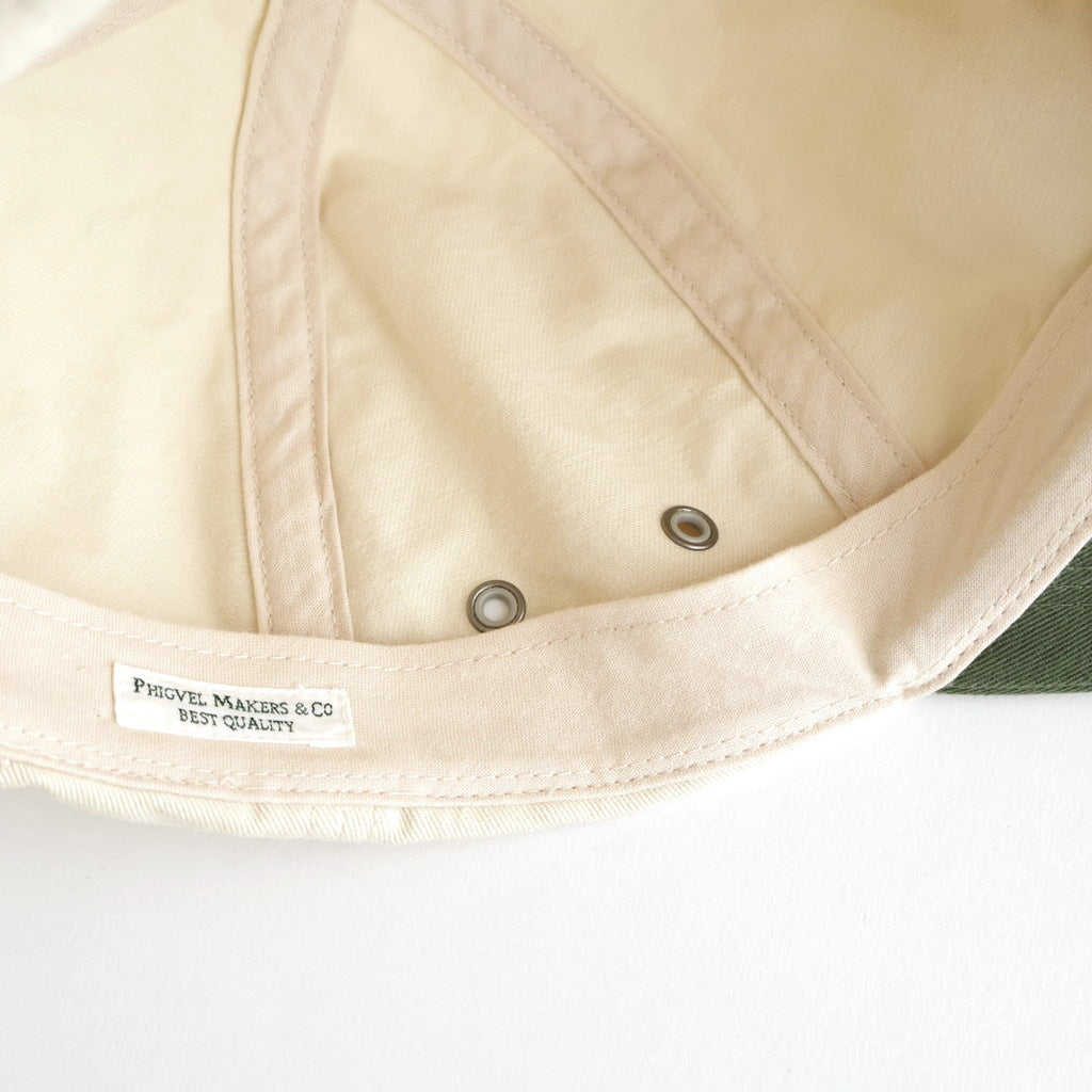 COMBINATION BILL CAP #IVORY×GREEN [PMAV-AC05]