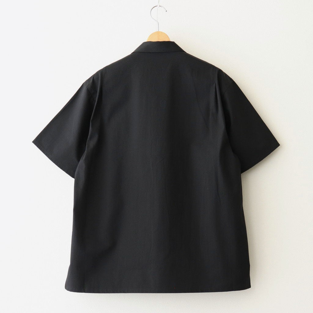 SILK NEP CLOTH SOUVENIR SHIRTS (Short-sleeve) #ONYX [251OJ-SH14