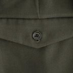 DOUBLE PLEATED SEMI EASY TROUSERS #D.OLIVE [A26C15PT01C]