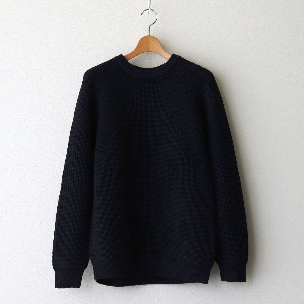 SIGNATURE CREW NECK #NAVY [BN-24FM-037]