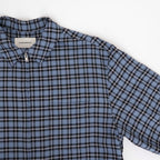 ZIP SHIRT #BLUE CHECK [A26C17SH03C]