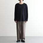 NORMANDY LINEN BASQUE SHIRT #NAVY [BN-26SM-072]