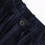 CLASSIC FIT TWO TUCK EASY TROUSERS #NAVY [A25B05PT01C]
