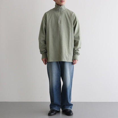 HALF ZIP SPORTING TOP #OLIVE [PMAS-CL01]