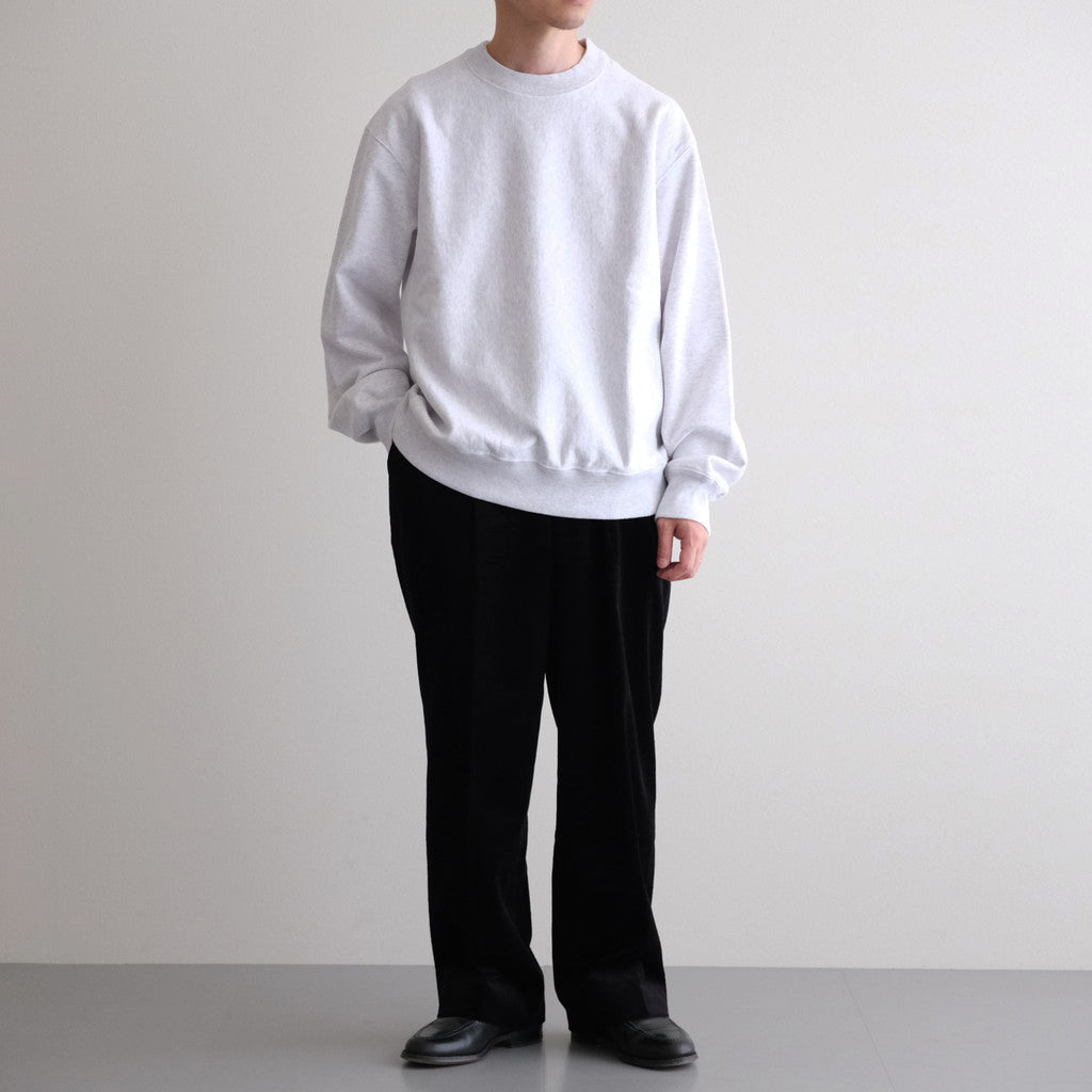 Soft&Hard Sweat Crew-Neck P/O #HeatherWhite [bROOTS24F21F25]
