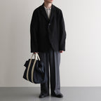 DUCK CLOTH BOSTON BAG #FADE NAVY [PMAT-AC02]