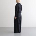 WASHED HIGH COUNT LINEN SKIPPER #BLACK [BN-26SL-015]