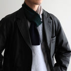 Rambling Brushed Wool Scarf #Dark Green Multi [6053-2701]