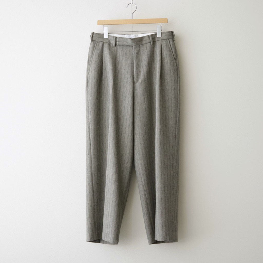 SINGLE PLEAT WIDE TROUSERS #GREIGE [M26C20PT01C]