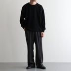 REGULAR FIT STRAIGHT TROUSERS #CHARCOAL GRAY [M26C06PT02C]