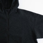 HOODED FLEECE JACKET #CHARCOAL [PMAU-CL03]