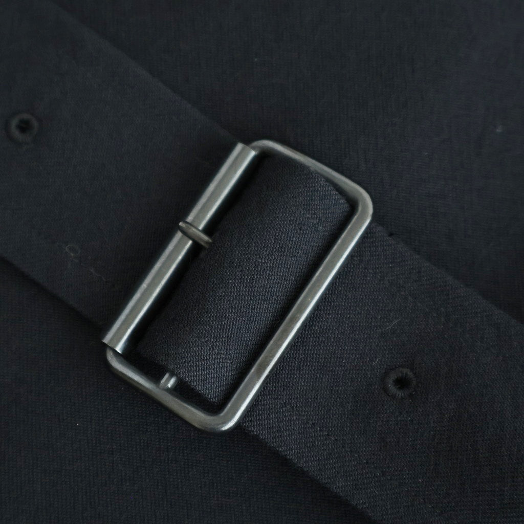 Wool Gabardine Trench Coat #BlackNavy [BHS25F006]