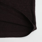 NORMANDY LINEN T-SHIRT #DARK BROWN [BN-25SM-066]