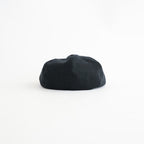 LINEN HERRINGBONE PEAKED CAP #BLACK [261OJ-HT02]