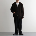 BABY ALPACA KURUMI TENJIKU V CARDIGAN #BROWN [BN-25FM-059]