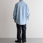 Regular Collar Light Denim Shirt #Indigo Bleach [S25SG087]