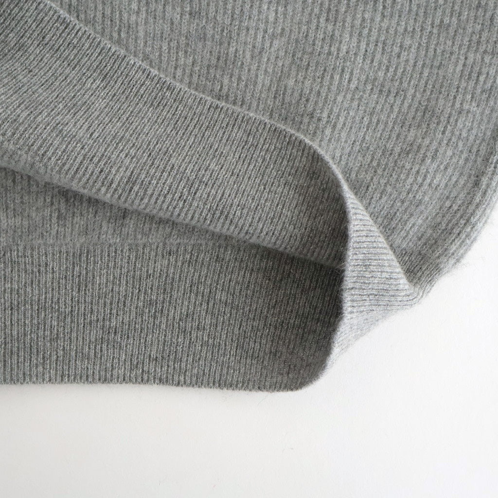 CASHMERE FOX POLO #GRAY [BN-25FM-055]