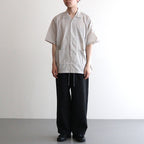 Nylon Taffeta Field S/S Shirt #Light Gray [N25SG055]