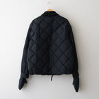 HIGH-COUNT SILK MITTEN PUFF JACKET #BLACK [252OJ-JK13]