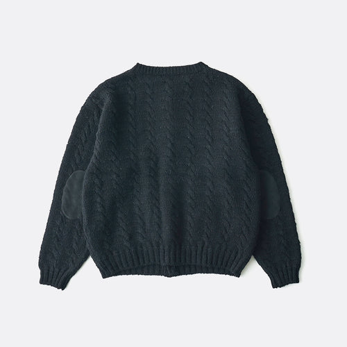 CABLE PATTERN GRANDPA CARDY #ONYX [262OJ-KN01]