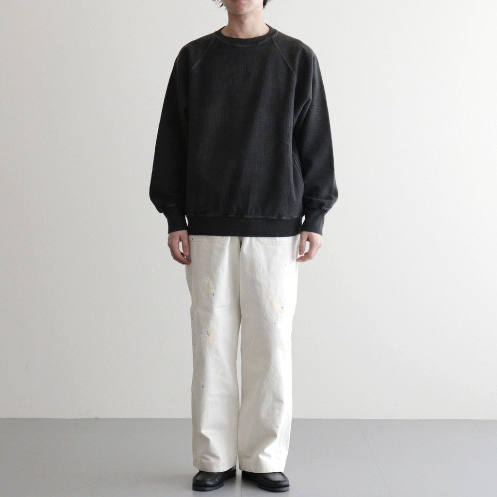 JUMBERCA URAKE FADE COLOR CREW NECK #FADE BLACK [BN-26SM-011]