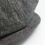 LINEN HOUNDSTOOTH CASQUETTE-OLDBOY #IVORY [Y01002]