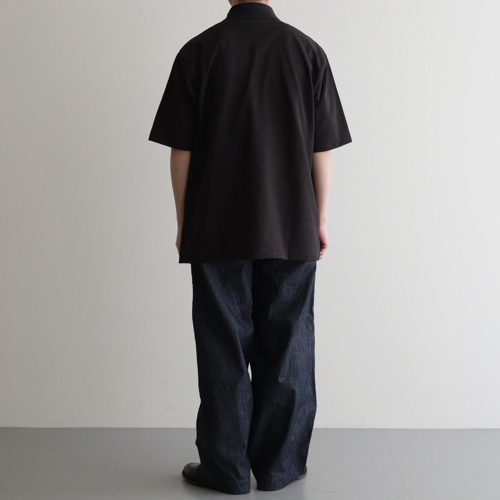 ONE BUTTON POLO S/S TEE #INK BLACK [M25A15CS02B]