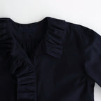 BOURRIENNE COTTON TYPEWRITER RUFFLE BL / NAMI #NAVY [16851 50110]