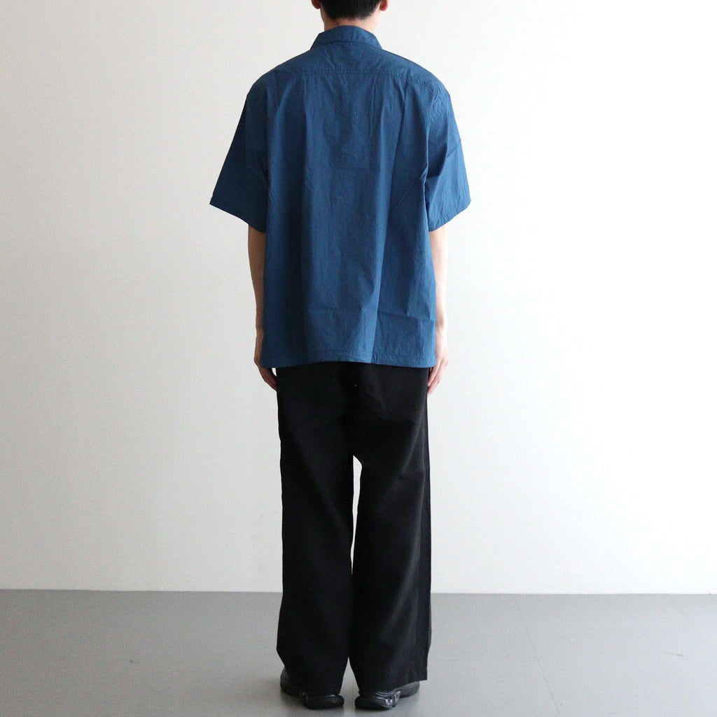 Nylon Taffeta Field S/S Shirt #Teal Blue [N25SG055]