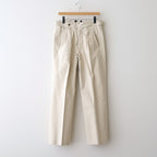 DOUBLE-PLEATED SMARTY TROUSER #BONE [252OJ-PT08]