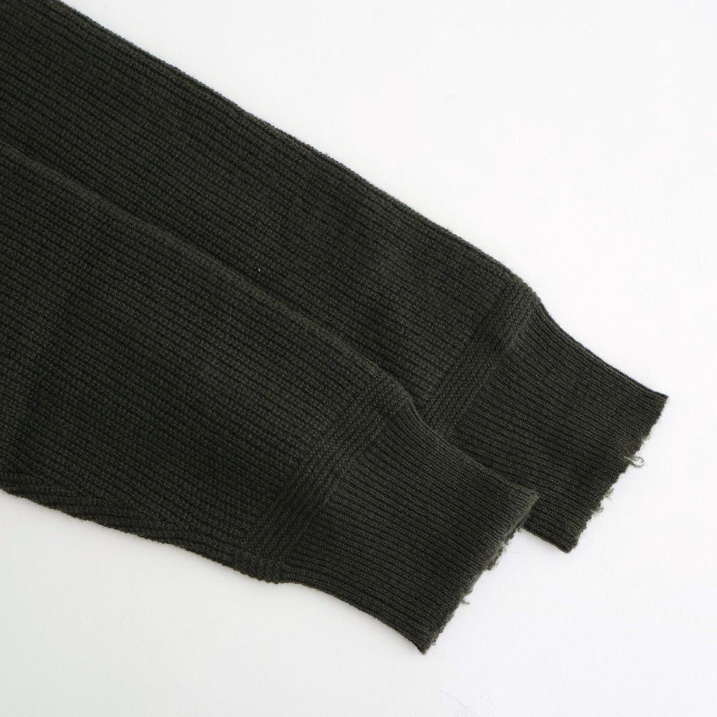 Wool Harf Cardigan ST V-neck #KHAKI [NEP-AW2403]