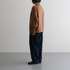 CASHMERE FOX FINGERHOLE BOAT NECK #CAMEL [BN-25FL-041]