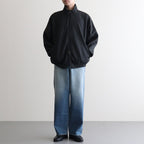 Pe/Silk Fleece Track Jacket #HeatherBlack [BHS24F029F25]