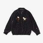 STUNNING VELVET SOUVENIR JACKET(Niwatori to Hiyoko) #ONYX [252OJ-JK12]