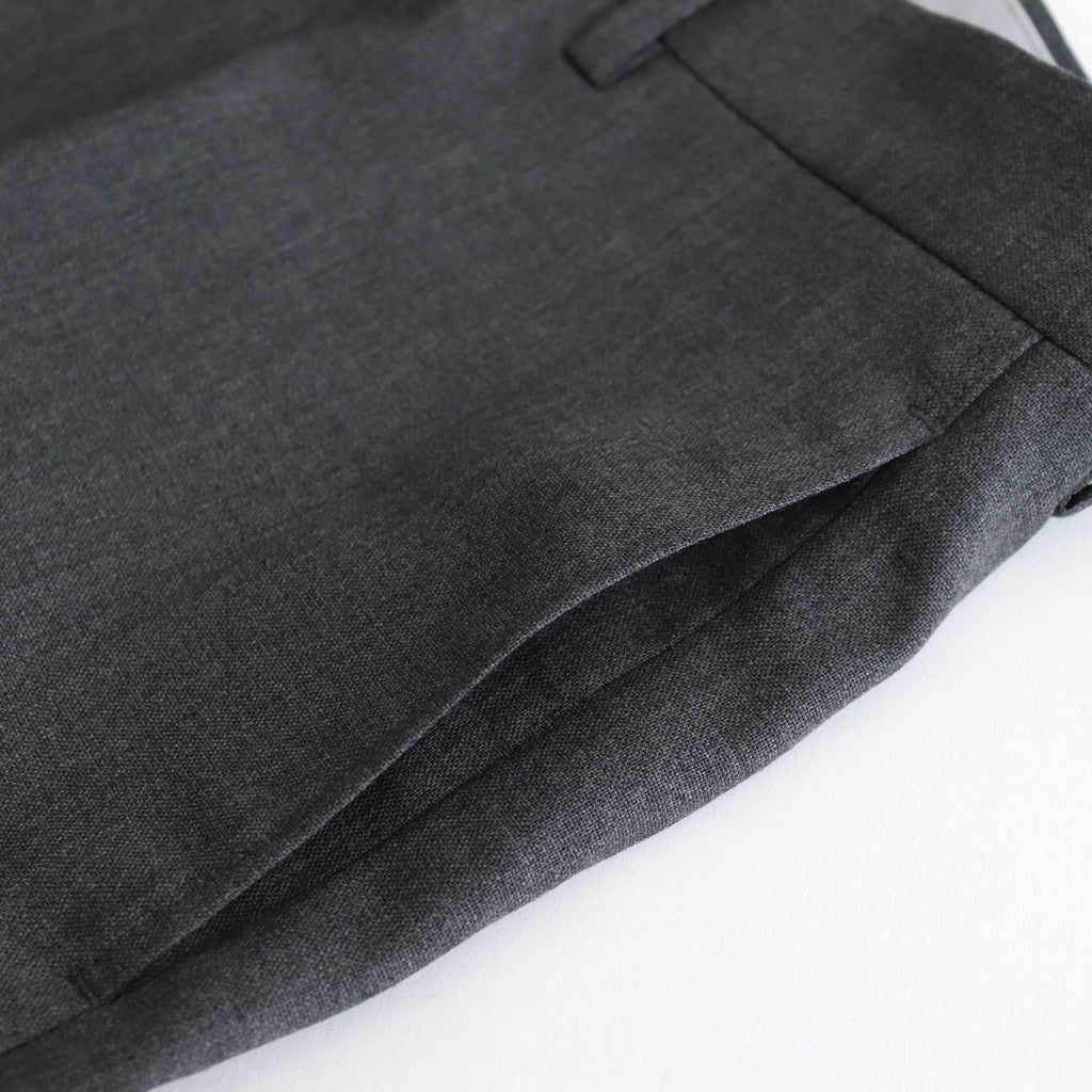 Wool Tuckless Waide Trousers #MIX GRAY [NEP-SS2502M]