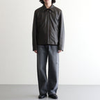 USED-FINISHED 13.5oz STRAIGHT DENIM #020 CHARCOAL [17062 40027]
