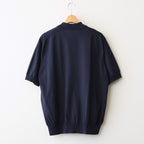 CARIBBEAN SEAISLAND COTTON POLO SHORT SLEEVE #NAVY [BN-26SM-064]