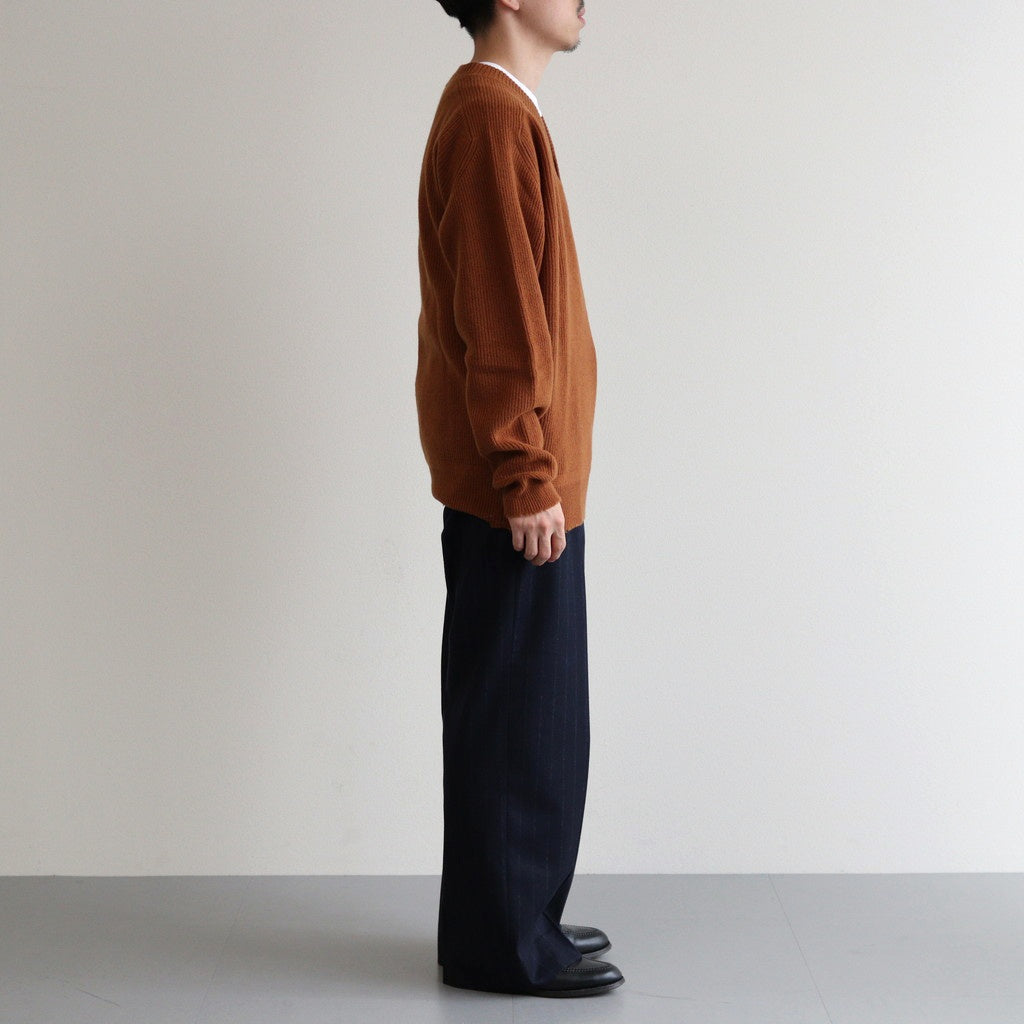 Wool Half Cardigan ST V-neck #MARRON [NEP-AW2403]