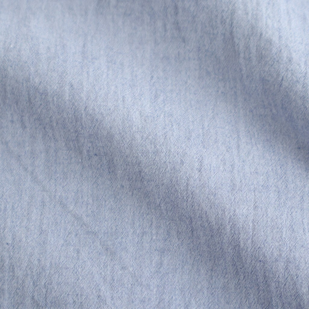 Hard Twist Chambray Work Shirt S/S #SaxeBlue [bROOTS26S4]