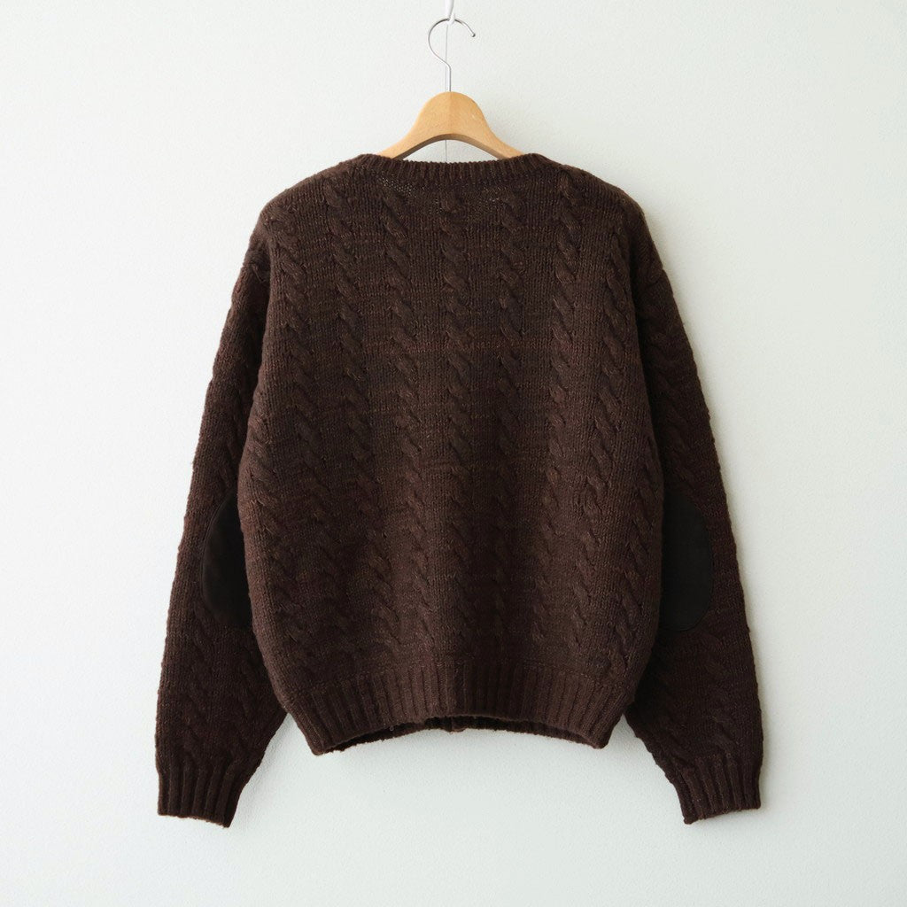 CABLE PATTERN GRANDPA CARDY #PORT [262OJ-KN01]