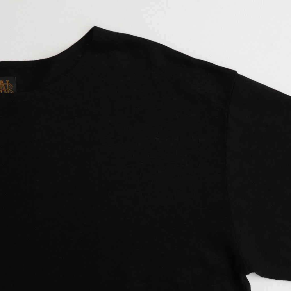 NORMANDY LINEN BASQUE SHIRT #BLACK [BN-25SM-065] - Diffusion 三重