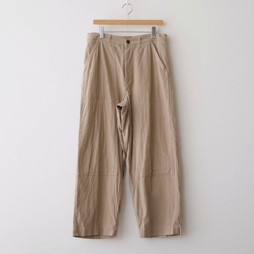 Silk/Cotton Nep Painter Pants #Beige [BHS26S006]