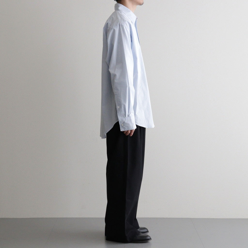 TRIPLE PLEATED WIDE TROUSERS #NAVY [A26A93PT03C]