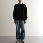Soft&Hard Sweat Crew-Neck P/O #Black [bROOTS24F21]