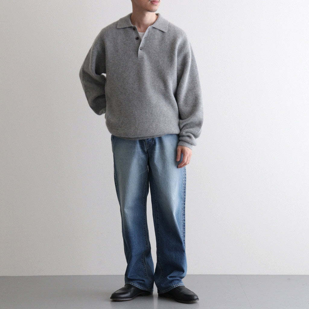 CASHMERE FOX POLO #GRAY [BN-25FM-055]